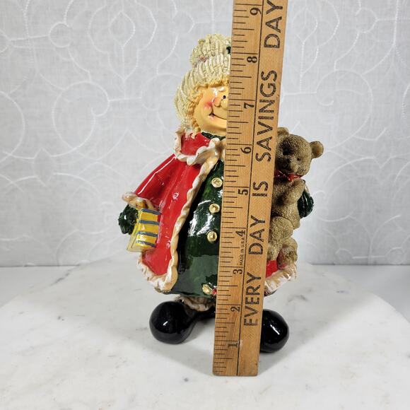Vintage Kirklands Mrs. Claus Christmas Ceramic Figurine 8 Inch  Clause & Co. - Picture 16 of 16